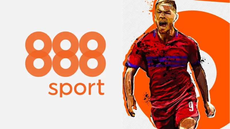 888sport poster, promoting the company's logo and branding.