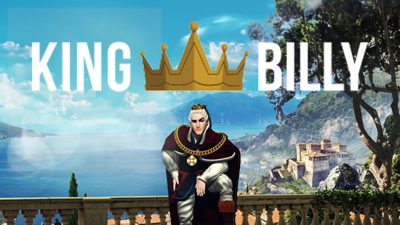 King Billy poster, promoting the company's logo and branding.